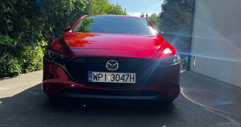 Mazda 3 cena 123300 przebieg: 6800, rok produkcji 2021 z Zdzieszowice małe 79